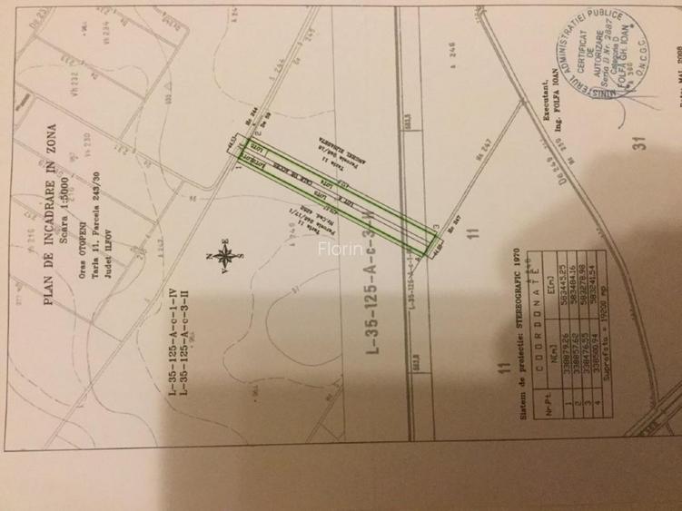 TEREN INTRAVILAN ,INVESTITIE,OTOPENI , PUZ APROBAT, 17000 MP,C.BRANCOVEANU - 7