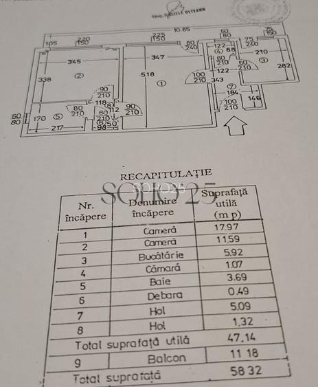Apartament 2 camere | 1 Mai – RAR | 48 mp + balcon 11 mp | Renovat - 1