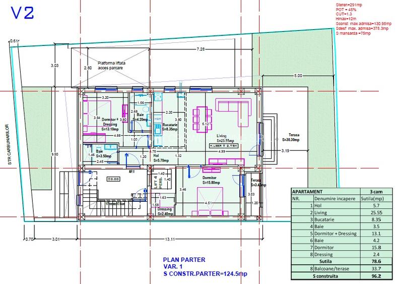 NEOFORT 47 AVIATIEI BANEASA - 3 CAMERE + CURTE - 12