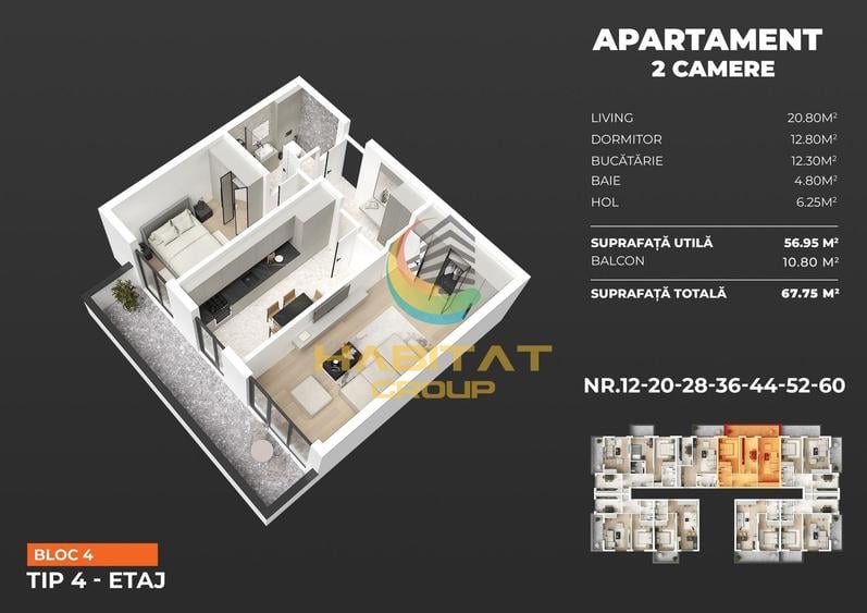 Apartament cu 2 camere si balcon , zona metrou Popesti vest