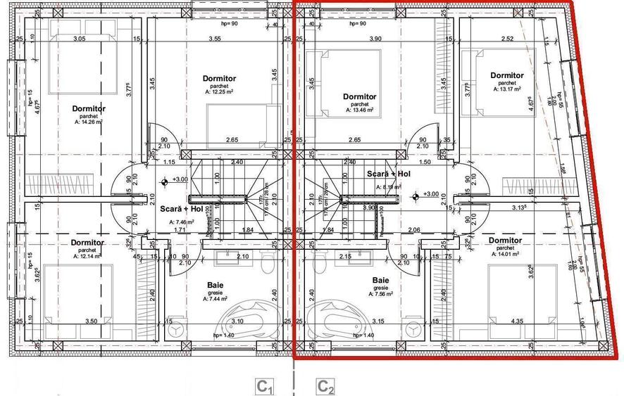 0% Comision! Casa noua- cuplata, S+P+M+(Pod), Dambul Rotund