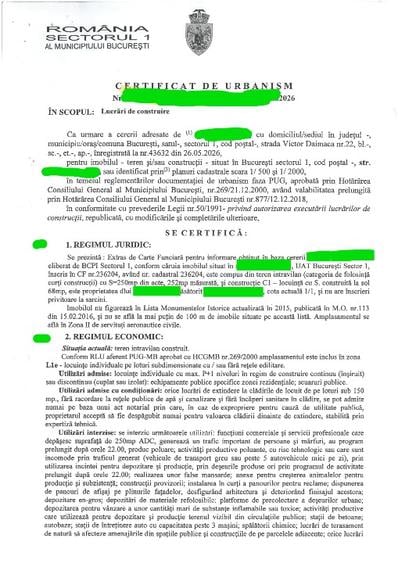 Teren vila Jandarmeriei