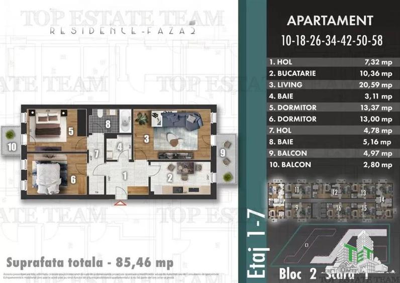 Reduceri! Apartament spatios 3 camere, bloc nou, zona Berceni