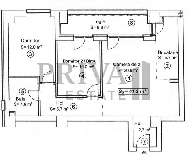 Apartament 3 camere, 68.2 mp, etaj 7, City Of Mara - 11