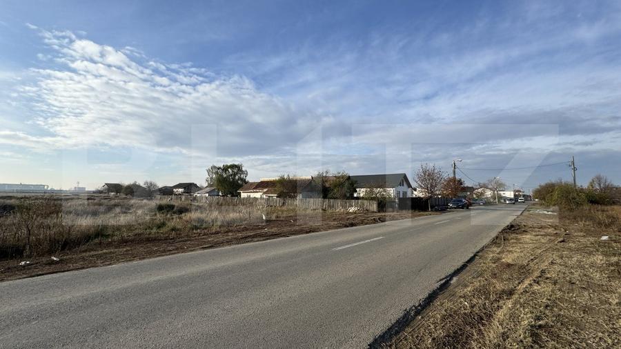 Teren IV 7.500 mp, toate utilitățile la front de 25 m, zona Ghercești - Aeroport