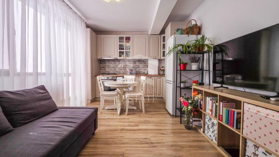 Apartament 2 camere Bragadiru Alunului, mobilat, balcon 15mp, parcare