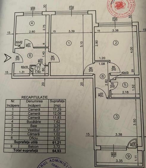 AP. 3 CAMERE- COLENTINA, REABILITAT, NEGOCIABIL, MOBILAT, COMISION 0%