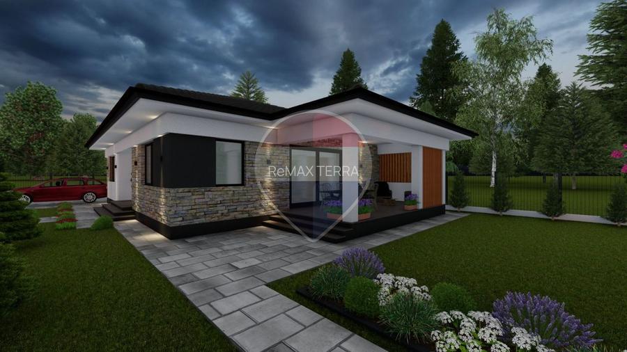 Casă nouă cu 4 camere LA ROSU si 550m2 teren Mocira, Maramureș