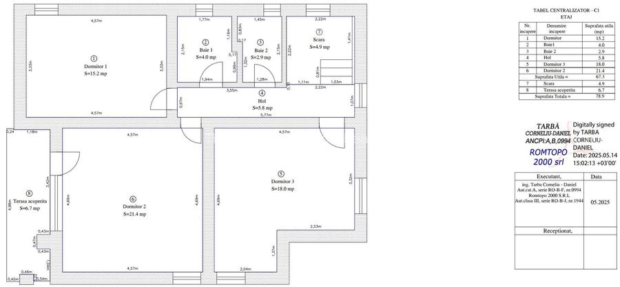 Casa individuala - P+1M, 4 camere - Corbeanca, strada Laguna Albastra - 13