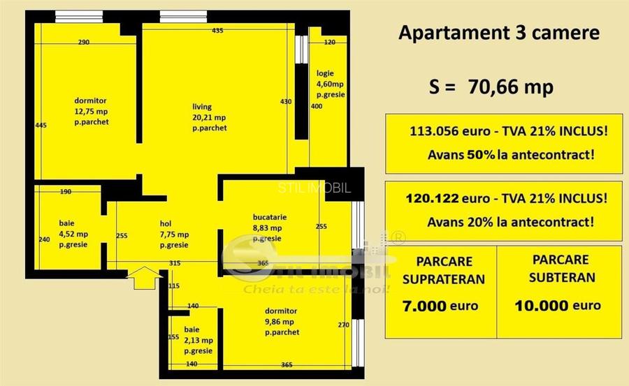 Apartament 3 camere Cug Valea Adanca, bloc nou, cartier rezidential - 2