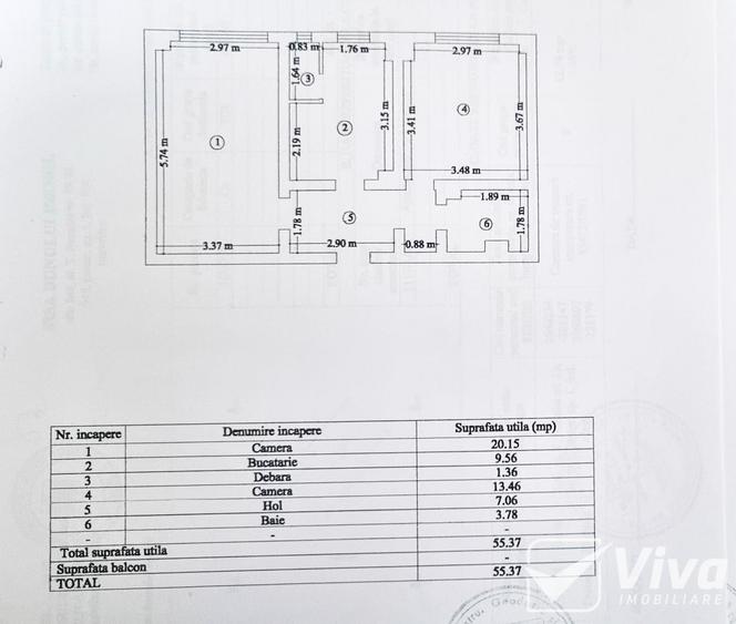 Renovat Complet! Biserica Catolică, Nicolina – 2 Camere, 56Mp, bloc 1986