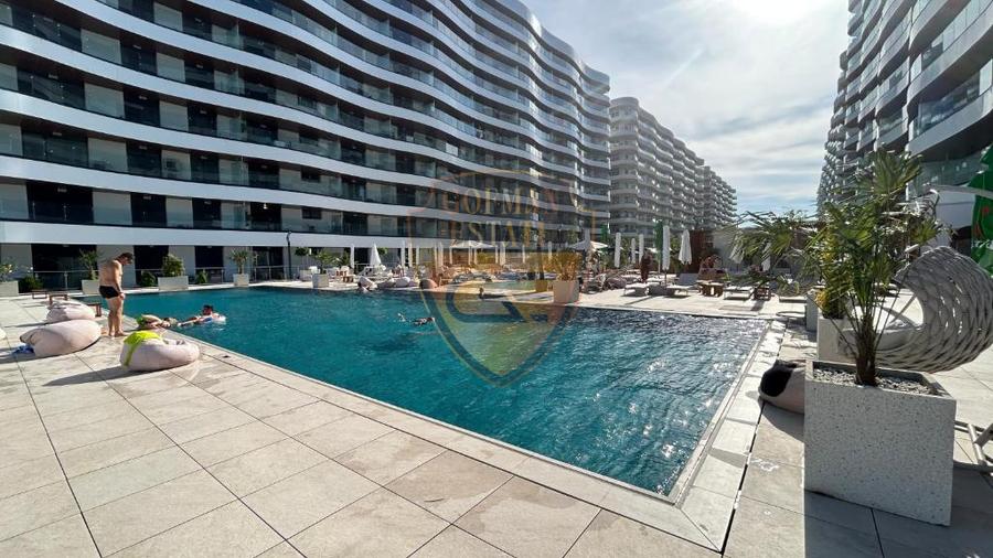2 camere Mamaia Nord Casa del Mar 70mp, terasa 17mp vedere la mare și lac