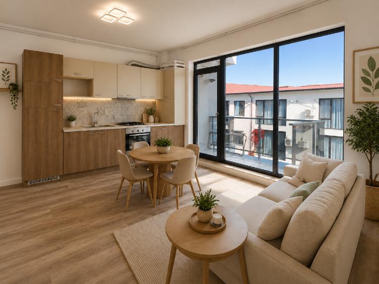 Apartament 2 camere | 3 balcoane | Parcare | Ponton privat | 91.000€ | Fara TVA