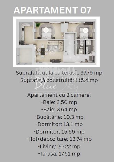 Madrid Park Residence- Apartament 3 camere cu terasa 17.7 mp - 4