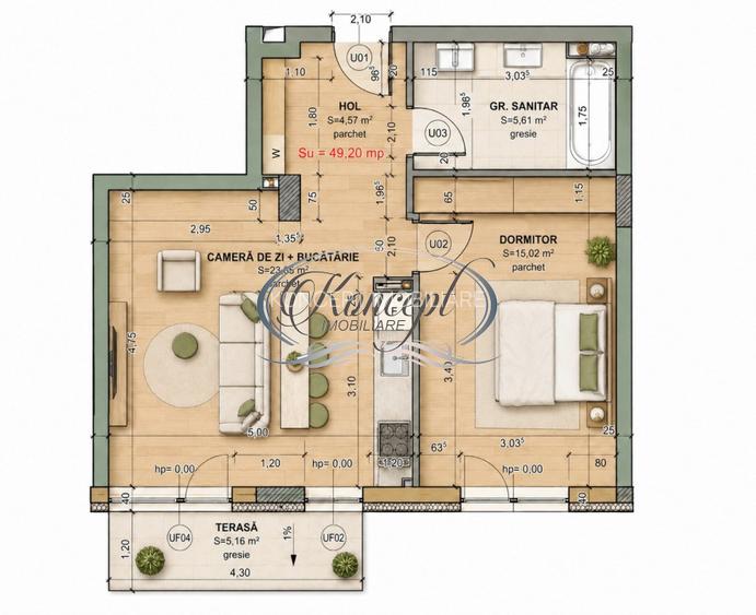 Apartament cu 3 camere in Terra Gardens, Cluj-Napoca - 5