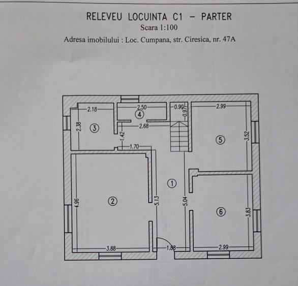 Casă individuală cu 4 dormitoare și curte, în Cumpăna–potrivită pentru o familie
