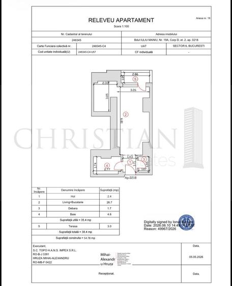 Garsonieră Finisată 39 mp - Smart Residence Lujerului Faza 2