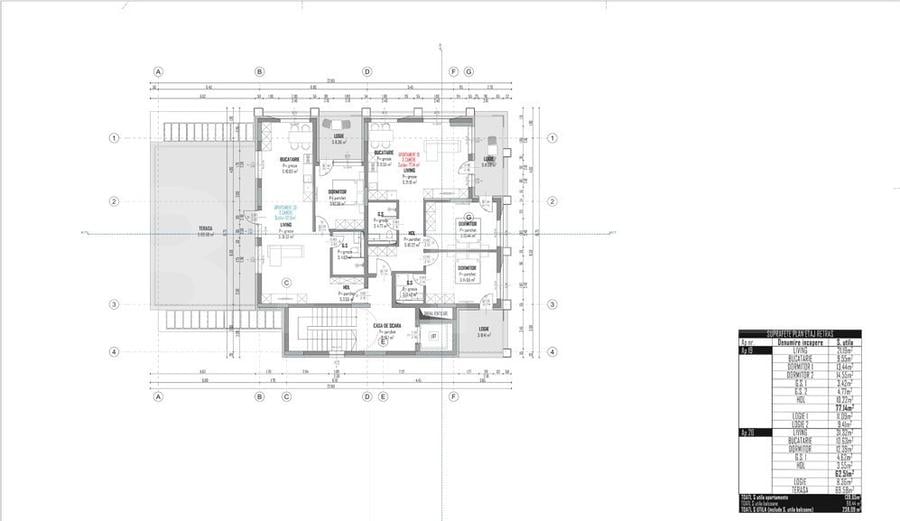 APARTAMENT 3 CAMERE│77 MP│ SEMIFINISAT │ZONA INTRE LACURI
