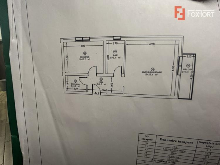 Apartament cu 2 camere, etaj 2 de vanzare in Giroc