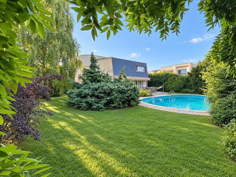 Vila cu piscina | teren 900 mp | complex rezidential | British School - 22
