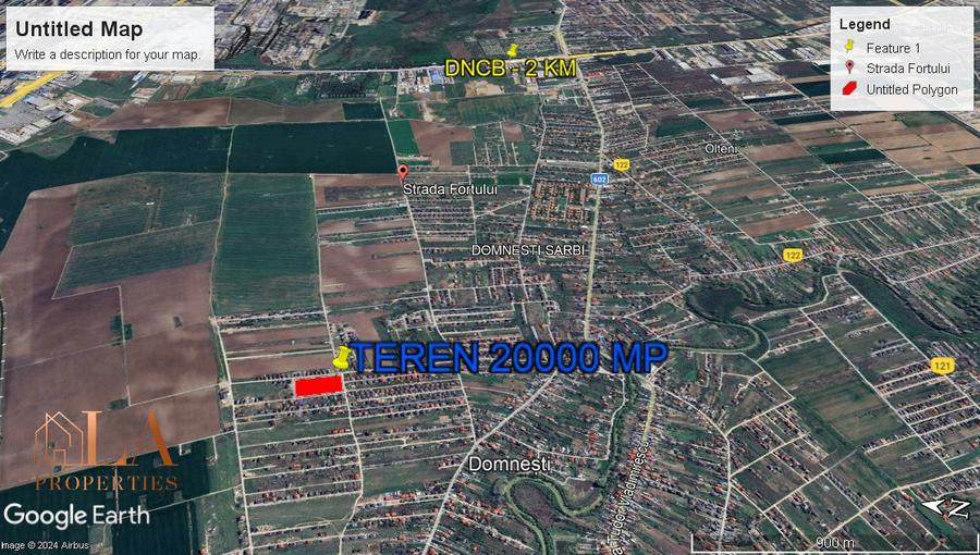 Teren intravilan 10000mp | Toate utilitatile | Zona Domnesti
