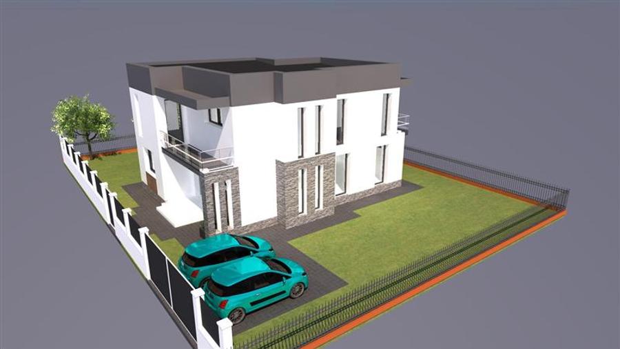 Casa Premium in Cristian, predare la cheie, 4 camere, 3 bai, pompa de caldura, T