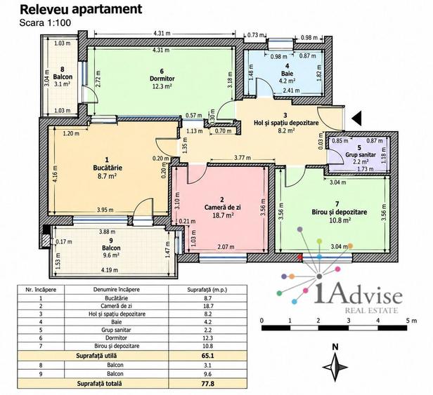 Apartament 3 camere Avangarden, Brasov