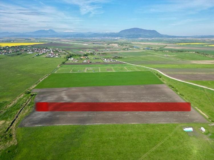 Brasov-Stupini, teren de vanzare, 8600 mp, utilitati la 70 m, 28 ml deschidere