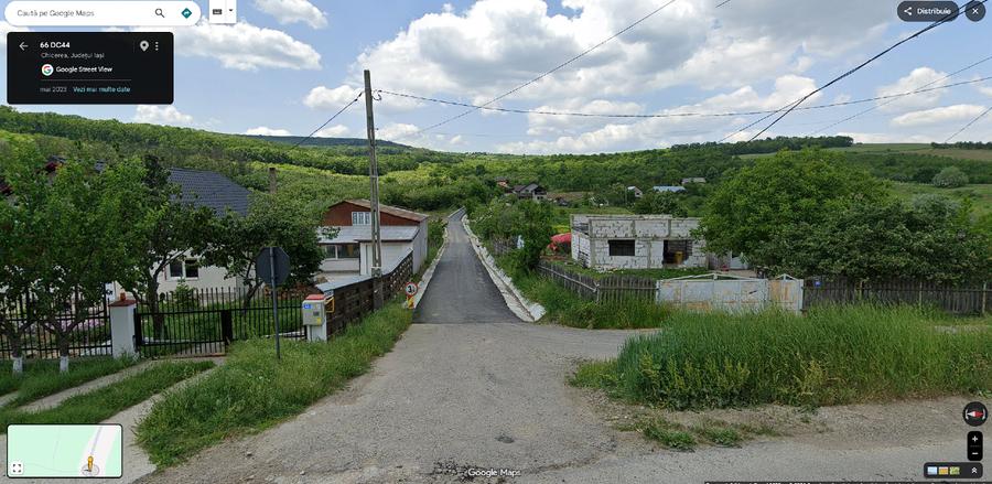 PF Vând teren intravilan 608 m2 la 20 min de centrul municipiului Iași