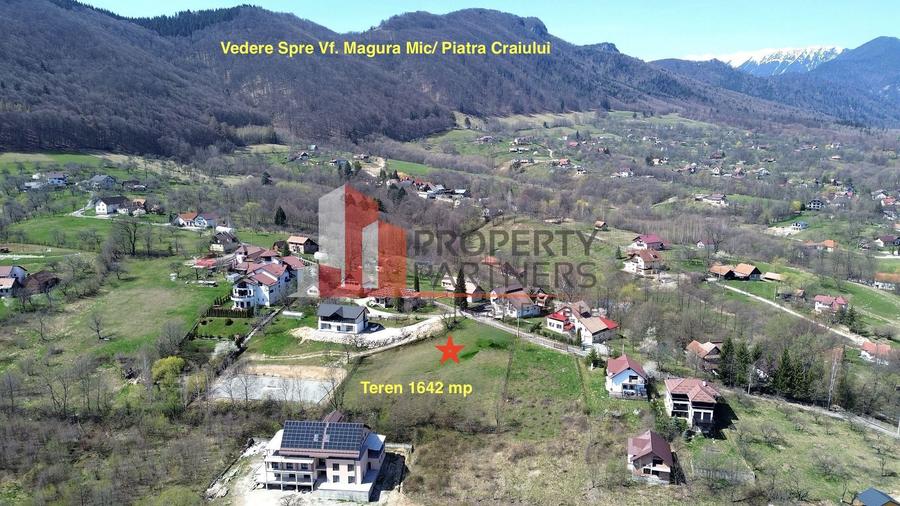 Teren intravilan 2.600 mp Predeluț Bran | Vedere Bucegi și Castelul Bran | Utili
