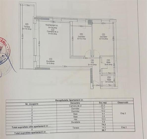 Vanzare apartament 3 camere finisat modern bloc nou zona Zorilor- Lidl Frunzisul