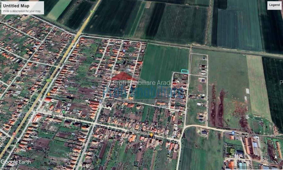 Teren 540mp Zimand Cuz, Proiect casa Parter 10 min. de zona Podgoria- Arad - 2