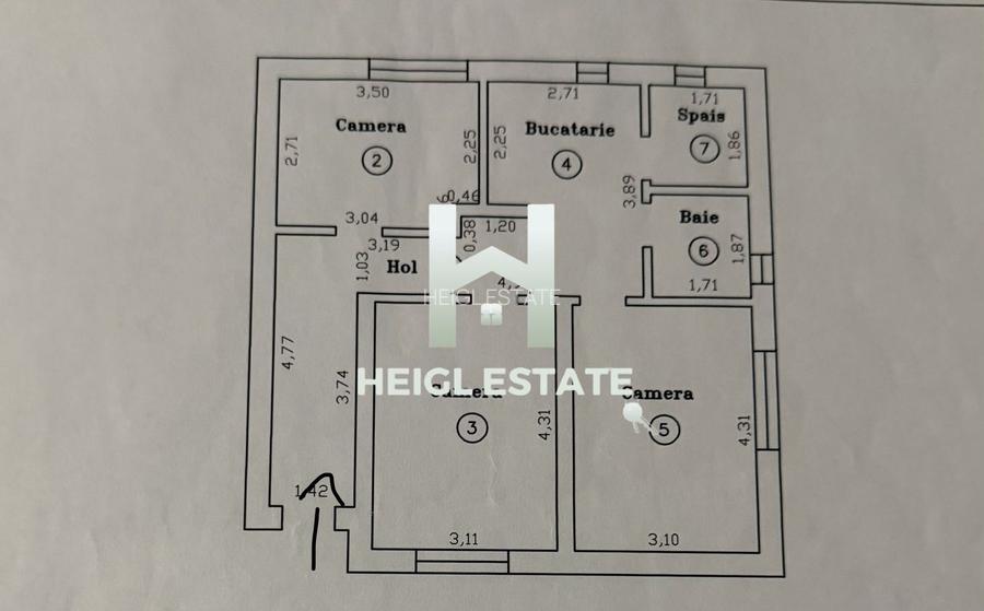 Apartament decomandat cu 3 camere in Sanandrei comision 0 - 16