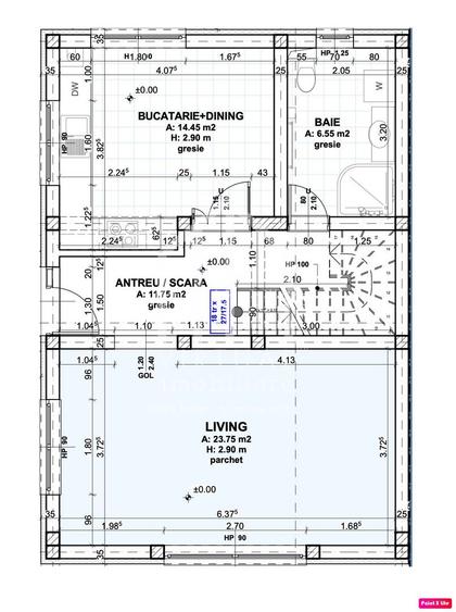 Duplex modern cu 4 camere, 115 mp utili, teren 250mp, Zona Selimbar - 3