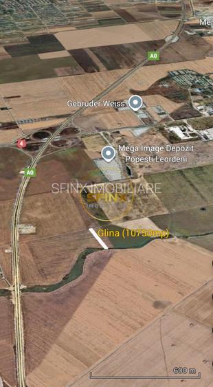 Teren intravilan Glina, Ilfov – 10750 mp, langa depozitele Megaimage, A0 - 3