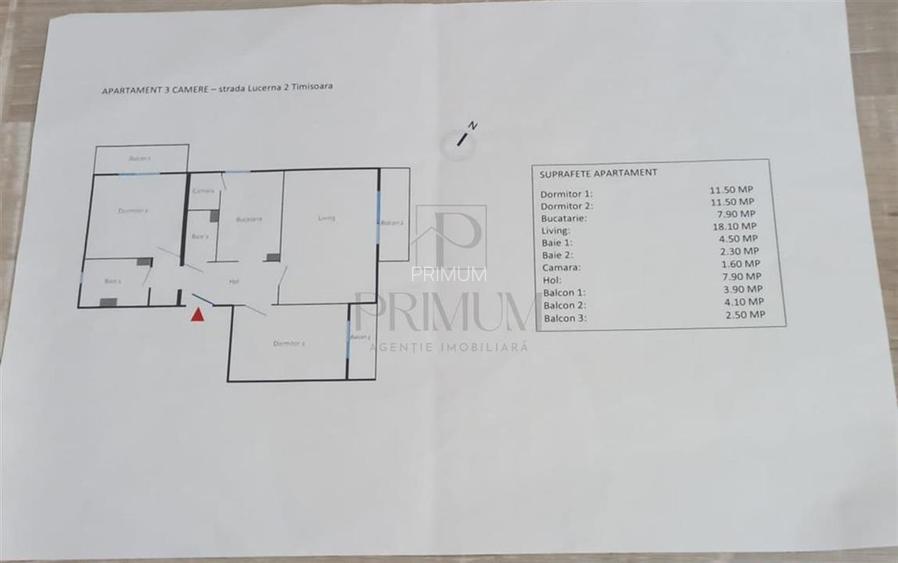 LIPOVEI - ETAJ 2 - GARAJ CF - 3 CAMERE - 2 BAI - 3 BALCOANE - CENTRALA PROPRIE - - 9
