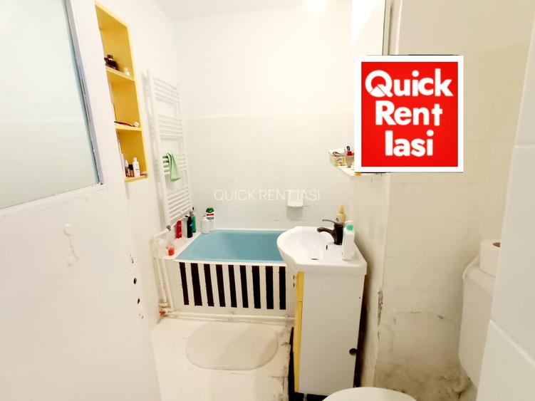 Pacurari Petrom Apartament 1Camera Cu Balcon Si Centrala De Inchiriat - 5