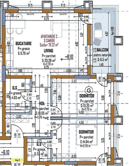 Apartament 3 camere, 76 mp, 2 bai, 2 balcoane – bloc nou premium - 3