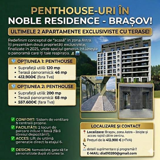 Penthouse Exclusiv "Noble Residence" | Imobil Nou finalizat in 2025 | Brasov - 7