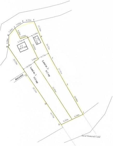 Teren intravilan pentru constructii de vanzare in Somesul Cald, Gilau - 10