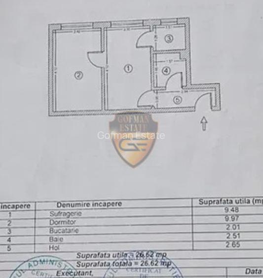 2 camere, Tomis Nord, Scoala 29, 27mp, semidec, et 1/4, radet, incadrat, cf 3 - 6