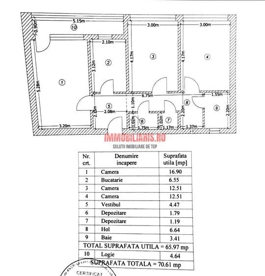 Fizicienilor, Decomandat, Renovat, Etaj 5, 71 mp, Comision 0% - 1