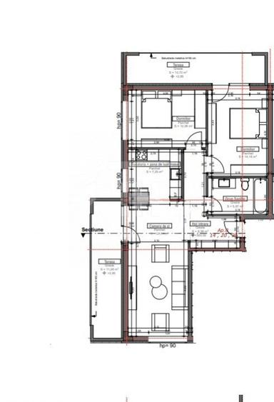 Apartament 3 camere, 2 terase, parcare inclusa, bloc nou, la cheie!