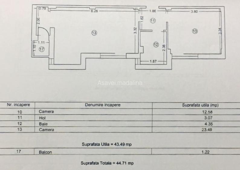 Apartament 2 camere complet mobilat si utilat LIDL Mamaia Sat - 15