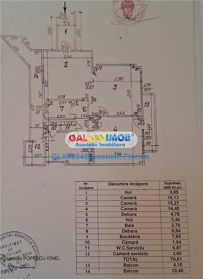 Comision 0%!  Vanzare 3 camere - vedere libera I Piata Universitatii - 12