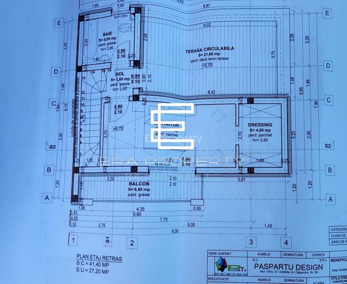 Casă modernă în Sibiu 13Omp utili – etaj retras, terase -teren 255 mp - 3