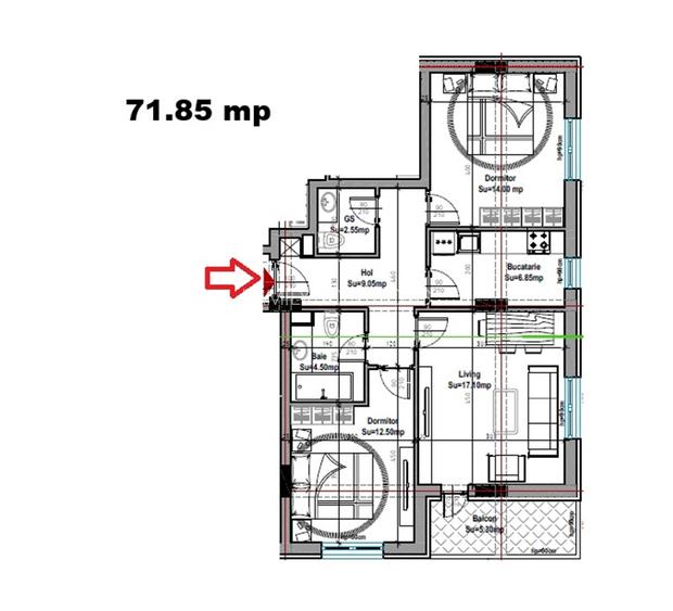 2 camere Metalurgiei Carrefour – proiect nou 2025 - 12