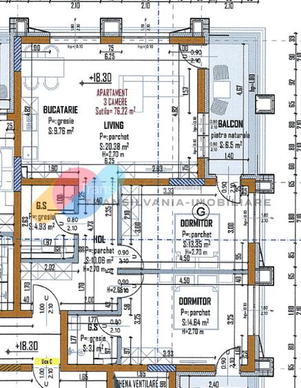 Apartament 3 camere, 76.22 mp, aproape de Iulius Mall, zona Aurel Vlaicu - 4