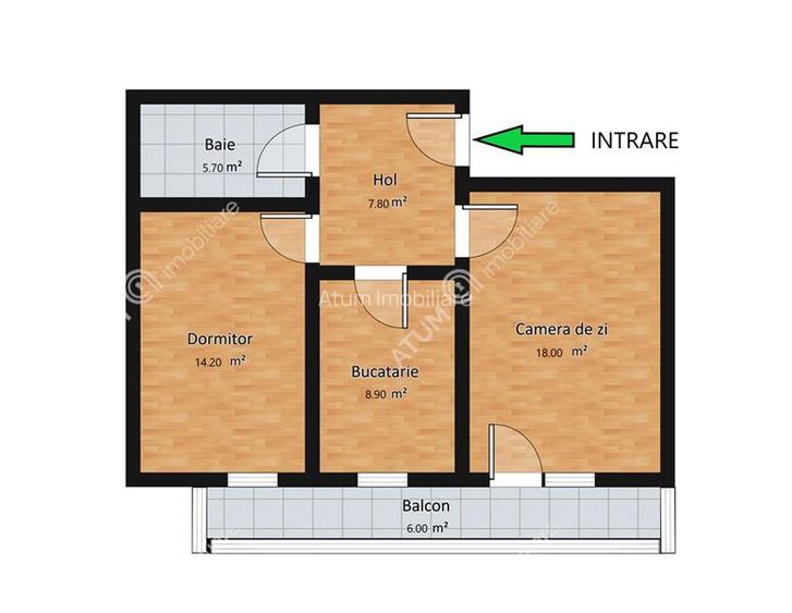 Apartament cu 2 camere decomandate si balcon etaj 2 zona Arhitectilor - 7