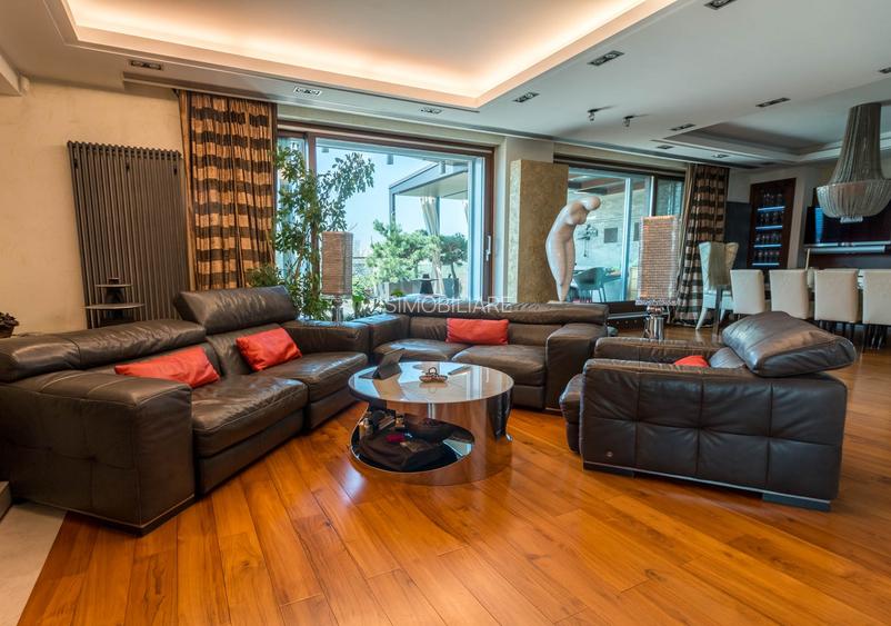 Penthouse parc Herastrau sos Nordului + 400 mp curte cu piscina - 4